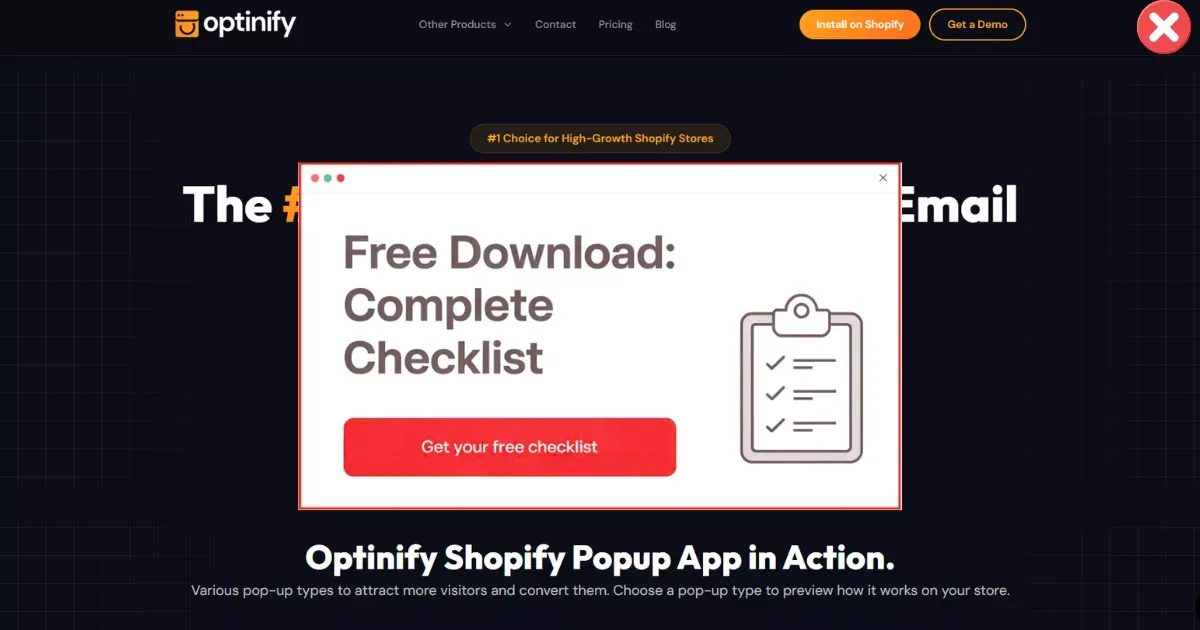 Content Upgrade Email Popup